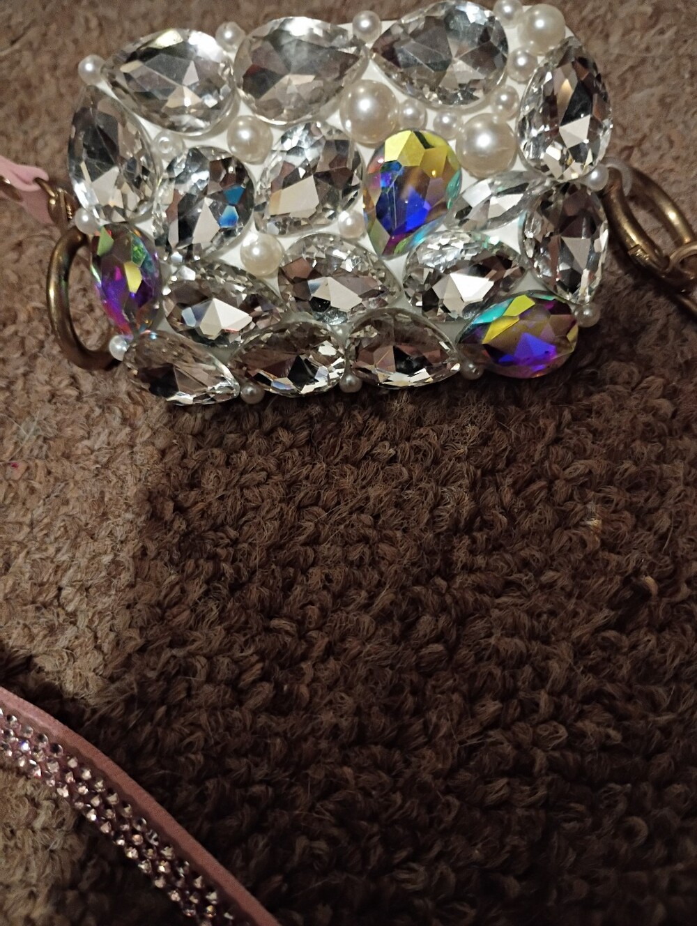 Diamond Sparkle Glam Clamp Bling Link Holder For Phone